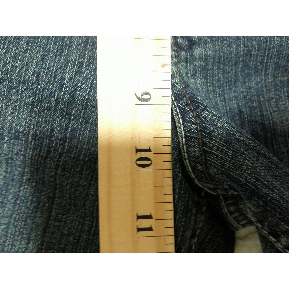 Cato Classic Blue Denim Jeans Capris Women's 18 Light Wash Cuffed With Belt NWT - Picture 12 of 13